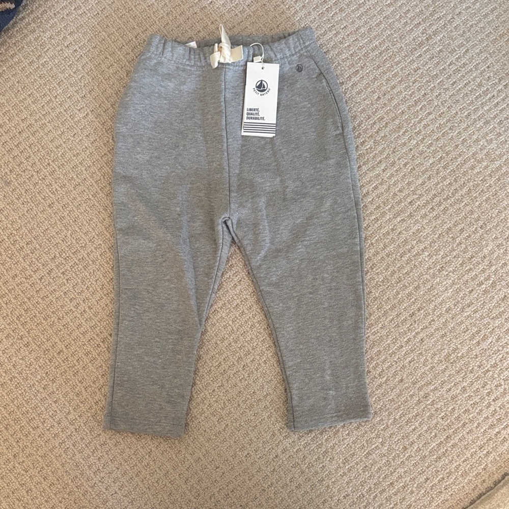 Petit Bateau Gray Kids Bottoms